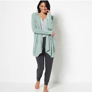 Barefoot Dreams CozyChic Ultra Lite Hooded Seashore Cardigan NWT ~ So cozy!